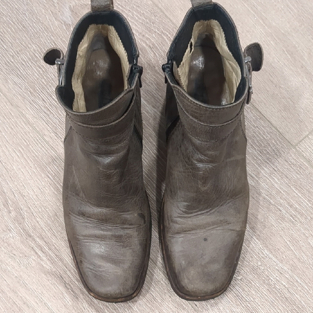 Wolky Dark Gray Leather Boots